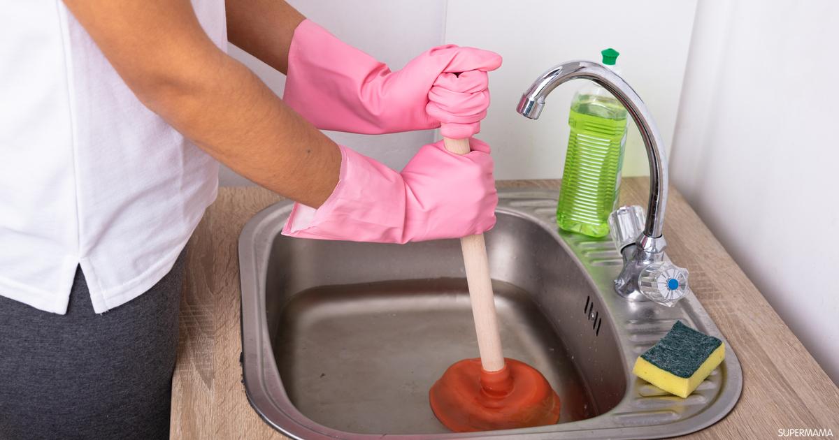 بالوعة المطبخ تطلع موية